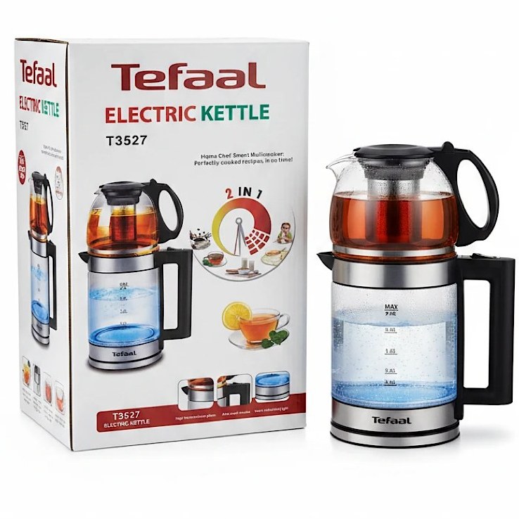 چای ساز تفال مدل T3527 وارمردار(گرمکن دار)