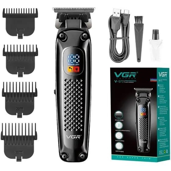 ماشین اصلاح وی جی آر VGR مدل V-972 با تیغه استیل ضد زنگ و برش مستقیم