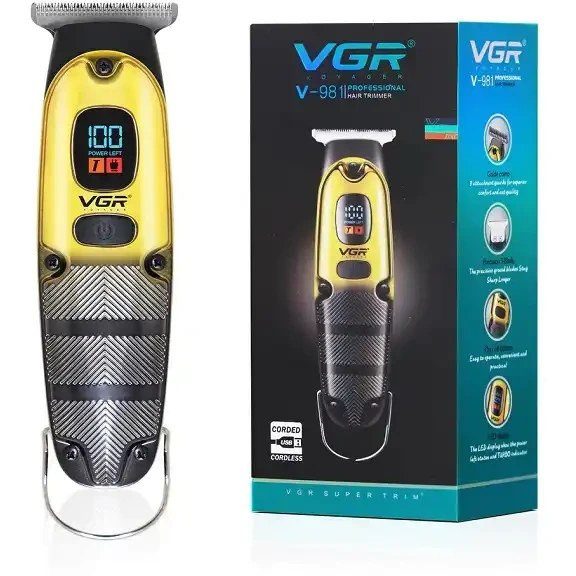 ماشین اصلاح وی جی آر مدل V-981 جشنواره فروش با تکنولوژی برش مستقیم و صفرزن