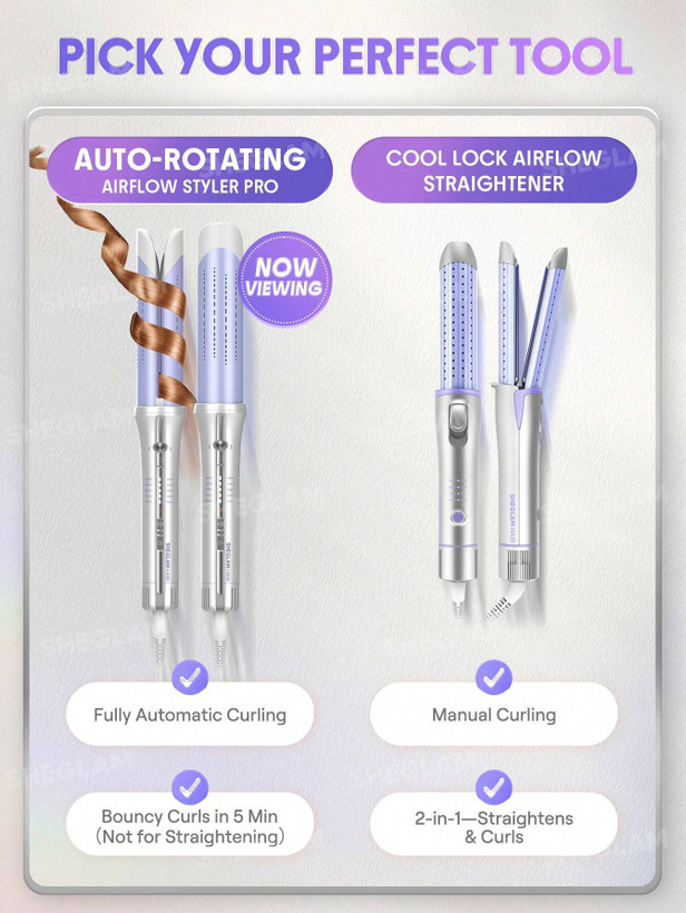 فر کننده مو شیگلم مدل AIRFLOW STYLER PRO سایز ۳۲