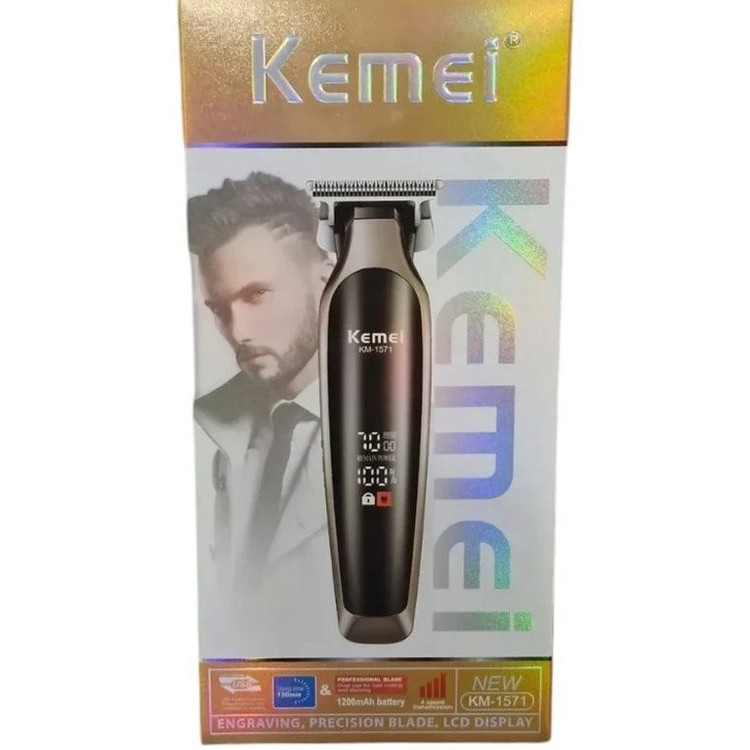 ماشین اصلاح کیمی مدل KM-1571 با تیغه استیل ضد زنگ و برش مستقیم