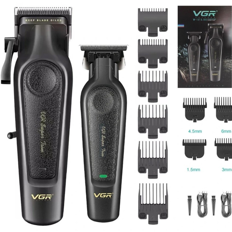 ست ماشین اصلاح وی جی آر مدل V-197 و V-995 اصل پیشکرایه(هزینه ارسال واقعی)